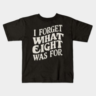 Distressed Silver color I forget what eight was for Kids T-Shirt